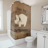 Hog das Badezimmer nicht! Duschvorhang (Beispiel)