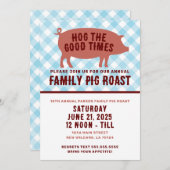 Hog die gute Zeit, um zu schweigen Einladung (Vorne/Hinten)