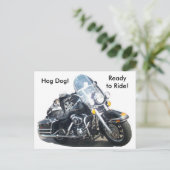 Hog Dog - Reitfertig! Postkarte (Stehend Vorderseite)