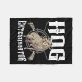 Hog Exterminator Wild Hog Boar Hunter Hog Jagd Fleecedecke (Vorderseite (Horizontal))