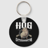 Hog Exterminator Wild Hog Boar Hunter Hog Jagd Schlüsselanhänger (Vorderseite)