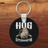 Hog Exterminator Wild Hog Boar Hunter Hog Jagd Schlüsselanhänger (Vorderseite)