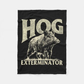Hog Exterminator - Wildhüter für die Jagd auf Wild Fleecedecke (Vorderseite)