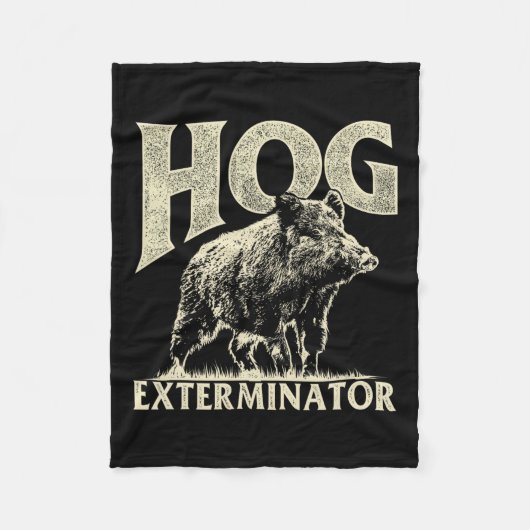 Hog Exterminator - Wildhüter für die Jagd auf Wild Fleecedecke (Vorderseite)