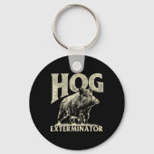 Hog Exterminator - Wildhüter für die Jagd auf Wild Schlüsselanhänger (Vorderseite)