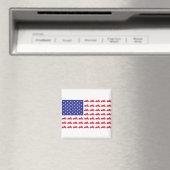 HOG-Flag-rot-weiß-blau Magnet (In Situ (Geschirrspüler))