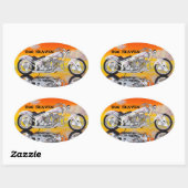 HOG HEAVEN HELMET STICKERS PKG VON 4 (Blatt)