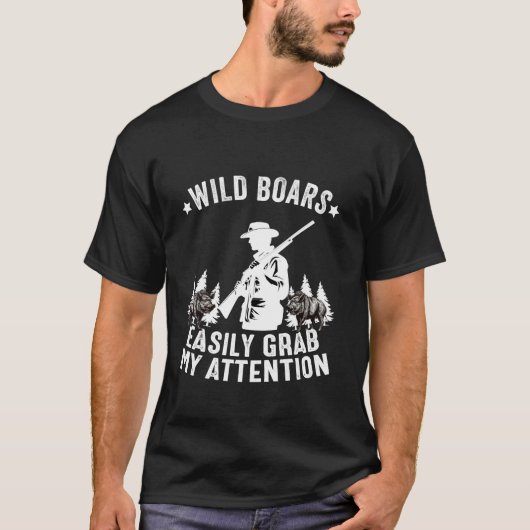 Hog Jagd Männer Vater Wildschwein Schwein Hunter F T-Shirt (Vorderseite)