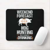 Hog Jagd Spaß Wochenende Bierbrauer Jäger Schweine Mousepad (Mit Mouse)