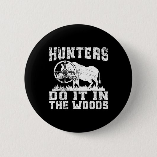Hog Jagd Wild Hog Boar Wilder Wildschwein Schweins Button (Vorderseite)