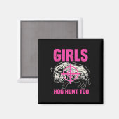 Hog Jagderboar Pig Hunter Huntsman Magnet (Vorderseite/Rückseite)
