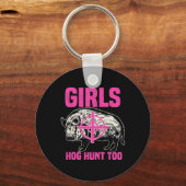 Hog Jagderboar Pig Hunter Huntsman Schlüsselanhänger (Vorderseite)