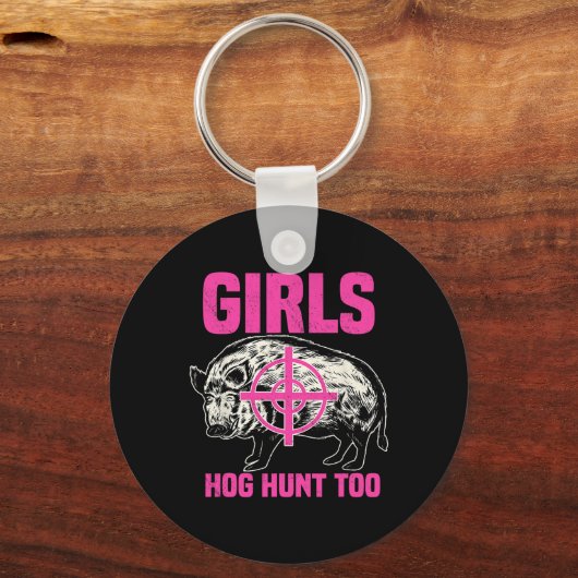 Hog Jagderboar Pig Hunter Huntsman Schlüsselanhänger (Vorderseite)