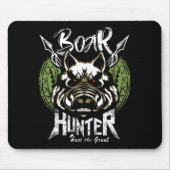Hog Junting Fun Boar Hunter Gift Mousepad (Vorne)