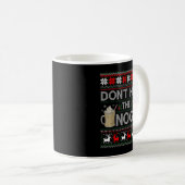 Hog nicht den Nog Eggnog Funny Ugly Weihnachtsschw Kaffeetasse (VorderseiteRechts)
