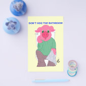 Hog nicht im Badezimmer Flyer (Einzeln)