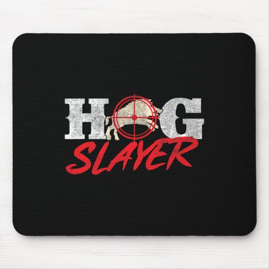 Hog Slayer - Wildhüter für die Jagd auf Wildschwei Mousepad (Vorne)