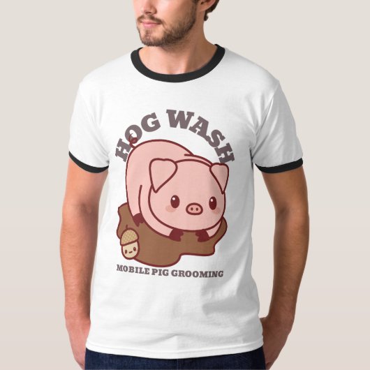 Hog Wash Mobile Pig Grooming T-Shirt (Vorderseite)