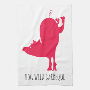 Hog Wild Barbeque Küchentuch