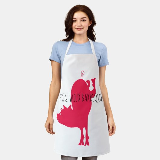Hog Wild Barbeque Schürze (Getragen)