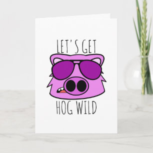 Hog Wild Feiertagskarte