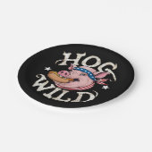 Hog Wild Pappteller (Schrägansicht)