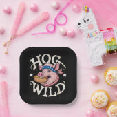 Hog Wild Pappteller (Party)