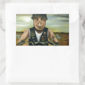 Hog Wild Rechteckiger Aufkleber (Tasche)