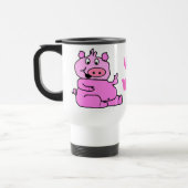 "HOG WILD" Rosa Cartoon Schweinefleisch Tasse (Links)