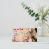 Hog Wildfarm Visitenkarte (Stehend Vorderseite)