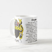 Hogan-Familien-Wappen Tasse (Vorderseite Links)