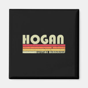 Hogan Surname Funny Retro Vintager 80er 90er Gebur Magnet