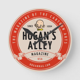 "Hogan's Alley" Vintage Logomauer-Uhr Runde Wanduhr