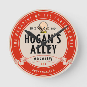 "Hogan's Alley" Vintage-Style Logo Wanduhr
