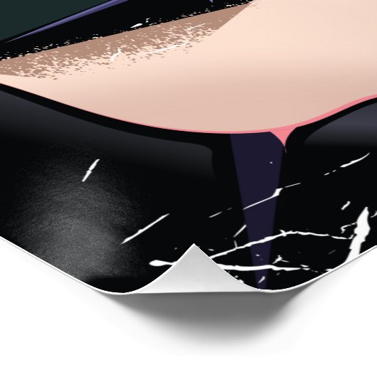 Hogden, Utah Ski Poster (Ecke)