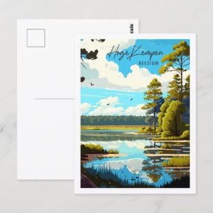 Hoge Kempen Belgien Reiseziel vintage  Postkarte