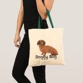 Hoggy Bag - glatte Dackel Tragetasche (Vorderseite (Produkt))