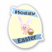Hoggy Easter Pig Aufkleber (Vorderseite)