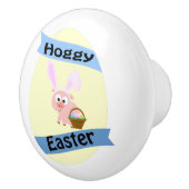 Hoggy Easter Pig Keramikknauf (Rechts)