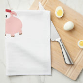 Hoggy Feiertage! Elf-Schwein Handtuch (Viertel Falte)