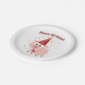 Hoggy Geburtstag! Pappteller (Schrägansicht)