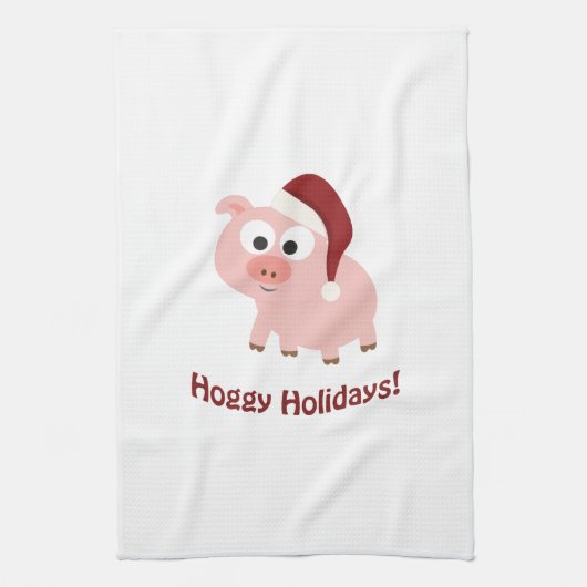 Hoggy Holidays! Handtuch (Vertikal)