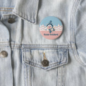 Hoggy Holidays! Winterschwein Button (Beispiel)