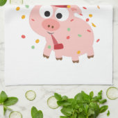 Hoggy neues Jahr! Handtuch (Gefaltet)