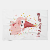 Hoggy neues Jahr! Handtuch (Horizontal)