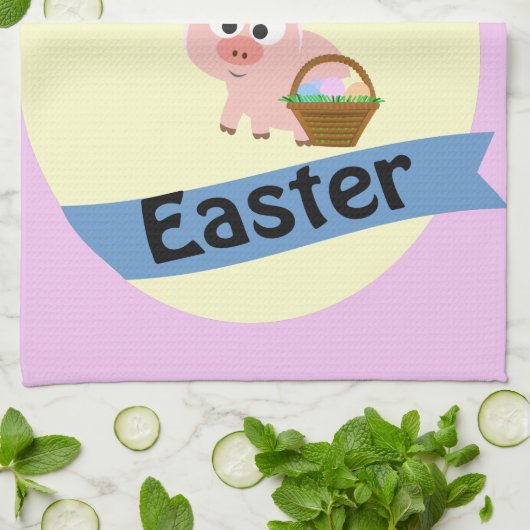 Hoggy Ostern! Handtuch (Gefaltet)