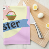 Hoggy Ostern! Handtuch (Viertel Falte)