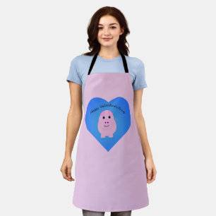 Hoggy Valentine's Day Pig Schürze