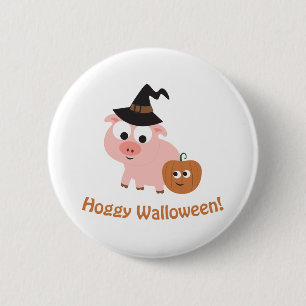 Hoggy Walloween! Button