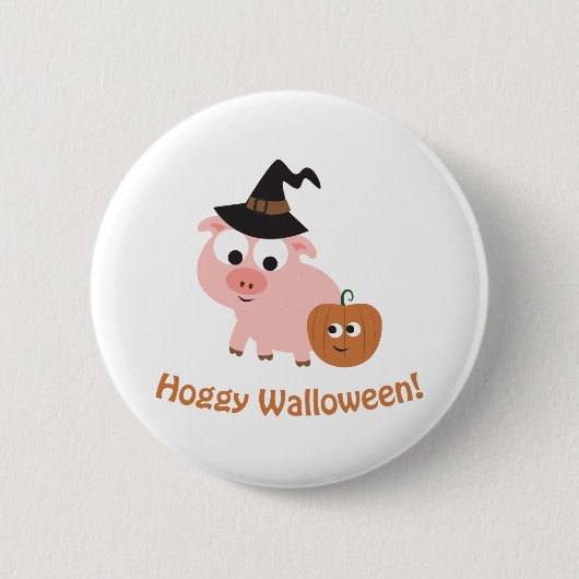 Hoggy Walloween! Button (Vorderseite)
